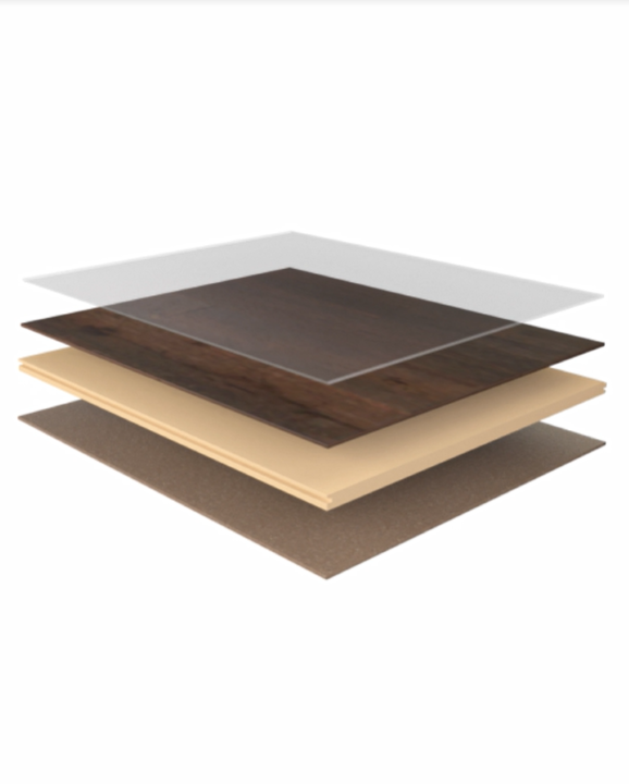 Installed tile flooring in home